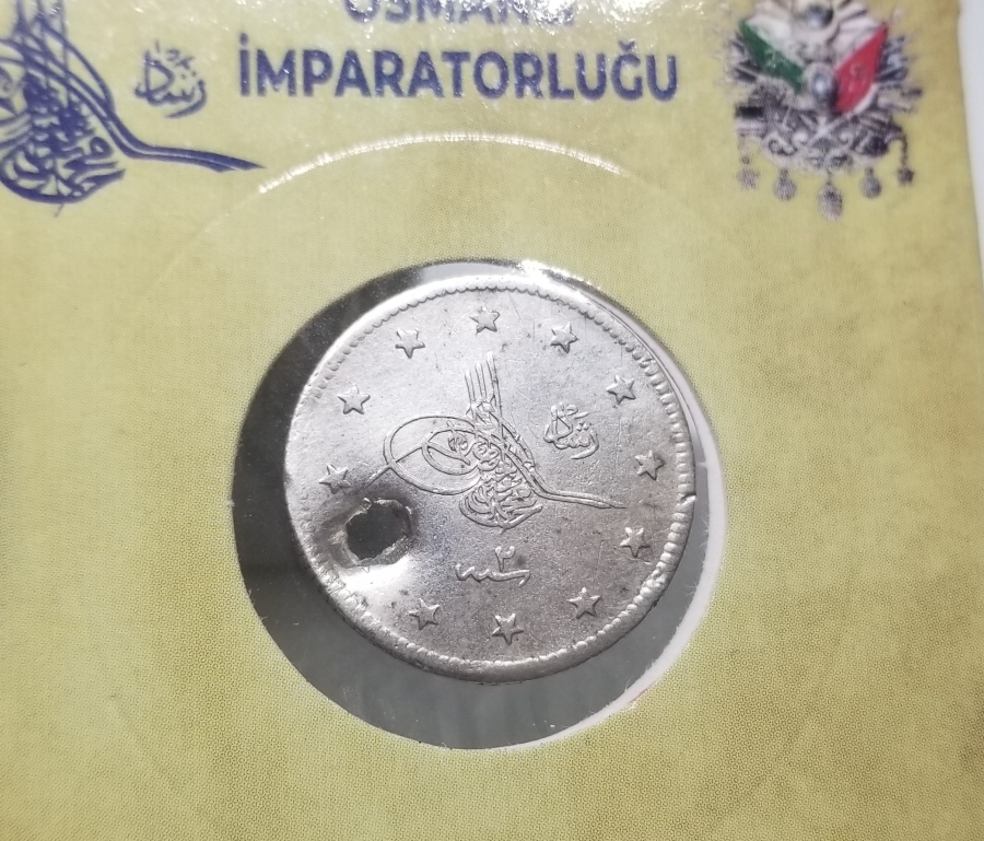 SULTAN MEHMET REŞAT HAN DÖNEMİ KOLEKSİYONLUK GÜMÜŞ 2 KURUŞ MECİDİYE