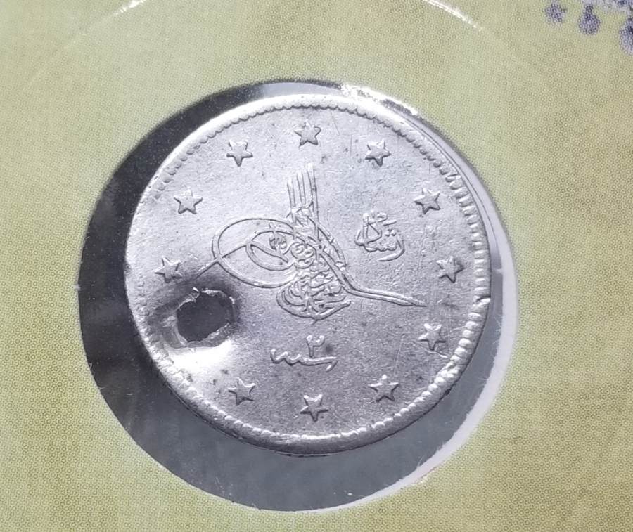 SULTAN MEHMET REŞAT HAN DÖNEMİ KOLEKSİYONLUK GÜMÜŞ 2 KURUŞ MECİDİYE