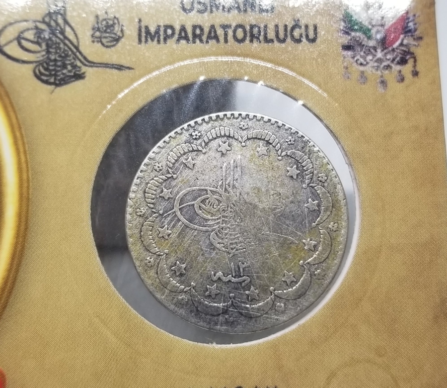 SULTAN ABDÜLHAMİD HAN DÖNEMİ KOLEKSİYONLUK GÜMÜŞ 5 KURUŞ