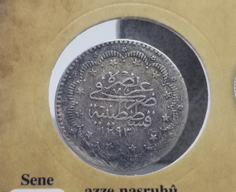 SULTAN ABDÜLHAMİD HAN DÖNEMİ KOLEKSİYONLUK GÜMÜŞ 5 KURUŞ