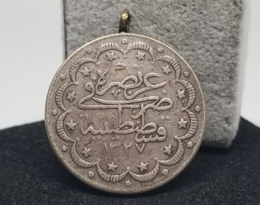SULTAN MEHMET REŞAT DÖNEMİ KOLEKSİYONLUK GÜMÜŞ 10 KURUŞ MECİDİYE