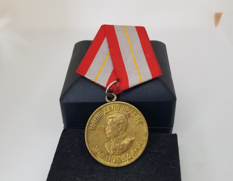 STALIN GÖRSELLİ ALTIN KAPLAMA SOVYET MADALYA