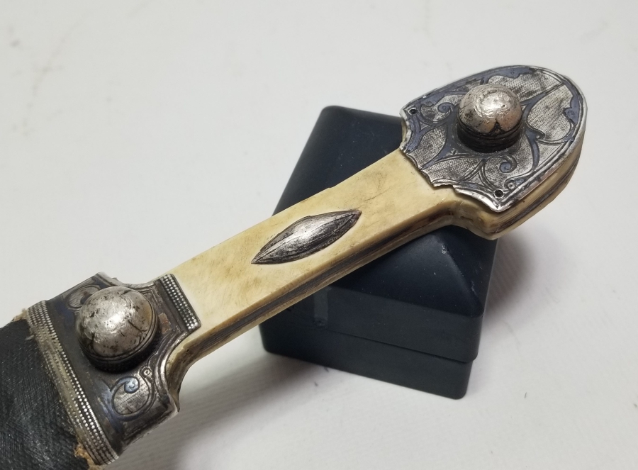 ÜZERİ ALTIN ÇAKMA İŞÇİLİKLİ OSMANLI DÖNEMİ ÇERKES KAMASI