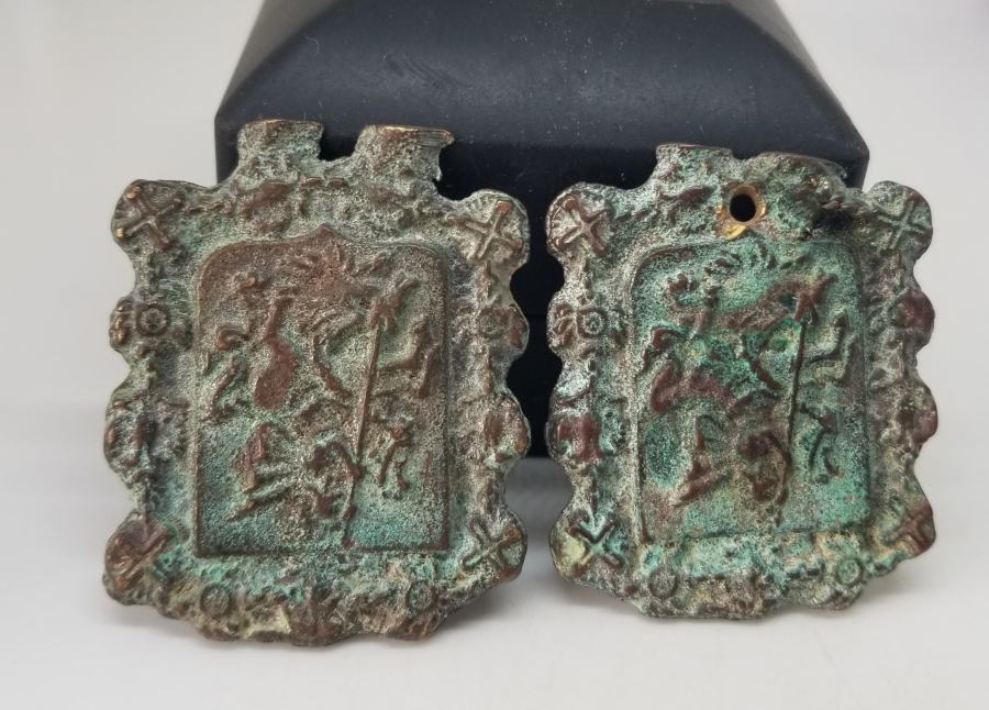 BRONZ DÖKÜM DEKORATİF KEMER PARÇALARI LOTU