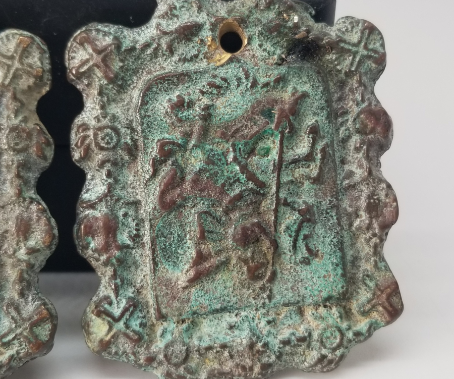 BRONZ DÖKÜM DEKORATİF KEMER PARÇALARI LOTU