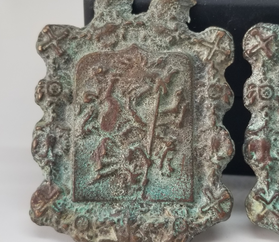 BRONZ DÖKÜM DEKORATİF KEMER PARÇALARI LOTU