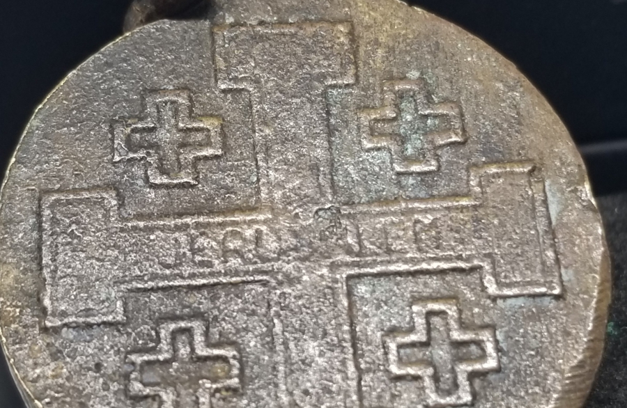 HZ İSA GÖRSELLİ BRONZ KOLYE UCU