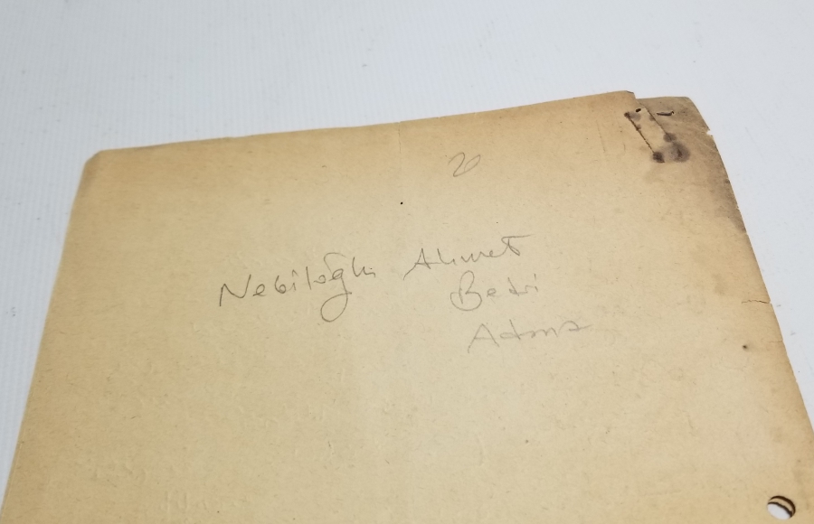 1932 YILINA AİT OSMANLICA YAZILI EFEMERA
