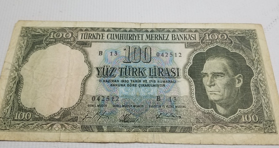 5. EMİSYON KOLEKSİYONLUK KAĞIT 100 LİRA