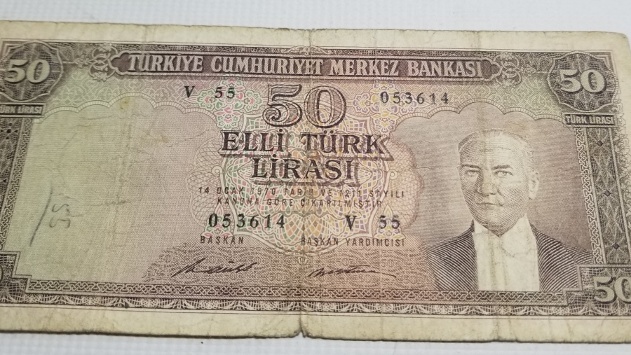 5. EMİSYON KOLEKSİYONLUK KAĞIT 50 LİRA