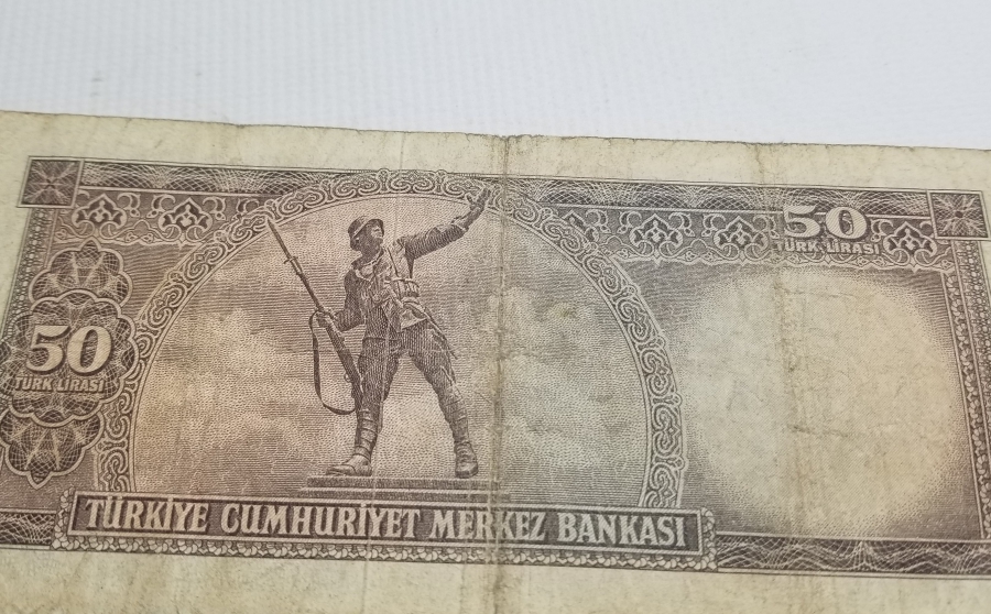 5. EMİSYON KOLEKSİYONLUK KAĞIT 50 LİRA