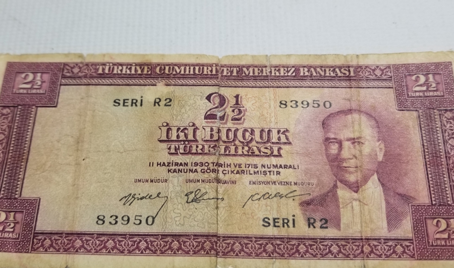 5. EMİSYON KOLEKSİYONLUK KAĞIT 2,5 LİRA