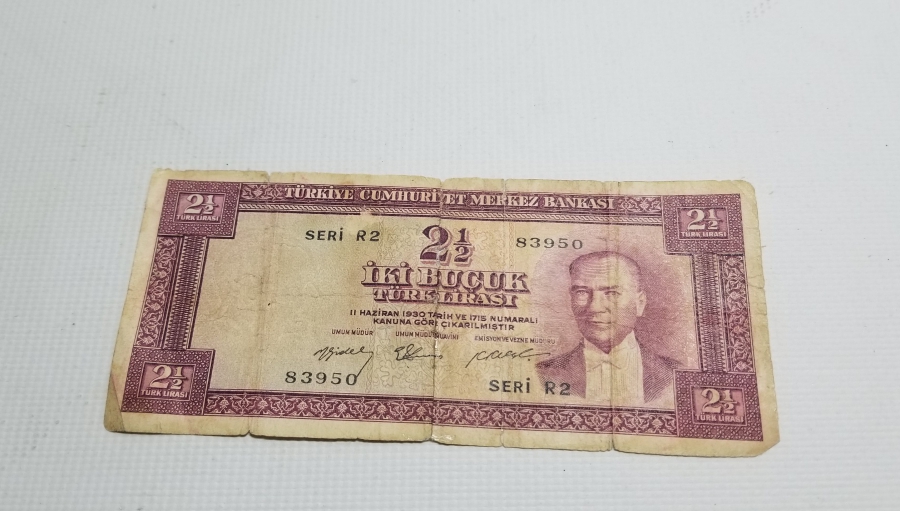 5. EMİSYON KOLEKSİYONLUK KAĞIT 2,5 LİRA