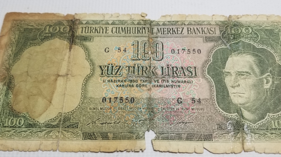 KOLEKSİYONLUK 5. EMİSYON KAĞIT 100 LİRA