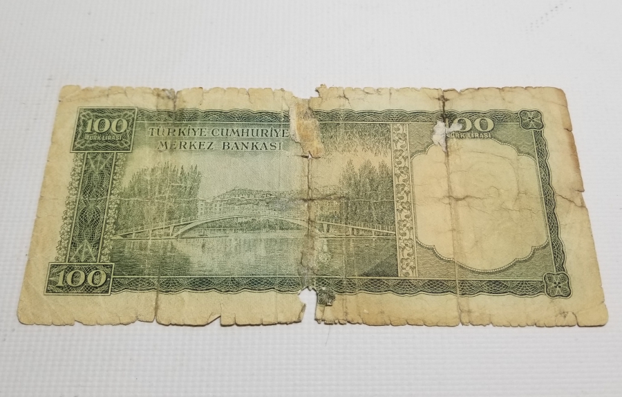 KOLEKSİYONLUK 5. EMİSYON KAĞIT 100 LİRA