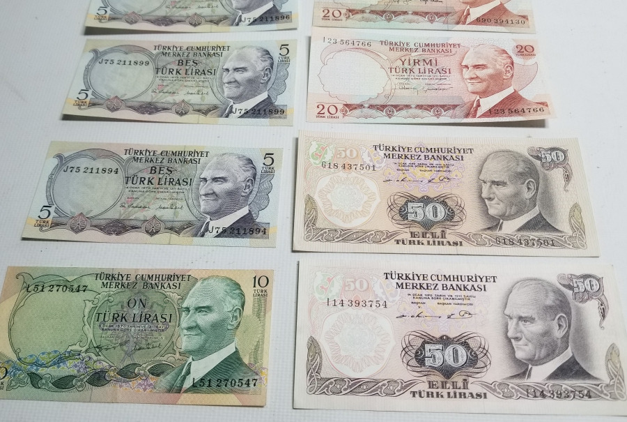 6 VE 7. EMİSYON KOLEKSİYONLU KAĞIT PARA LOTU