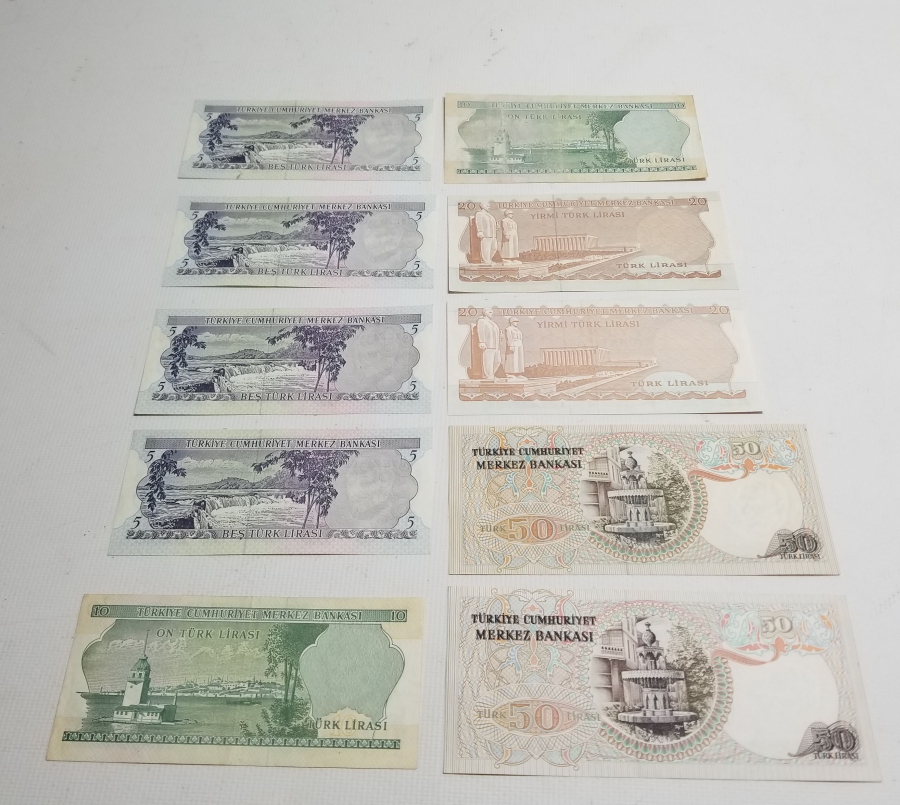 6 VE 7. EMİSYON KOLEKSİYONLU KAĞIT PARA LOTU