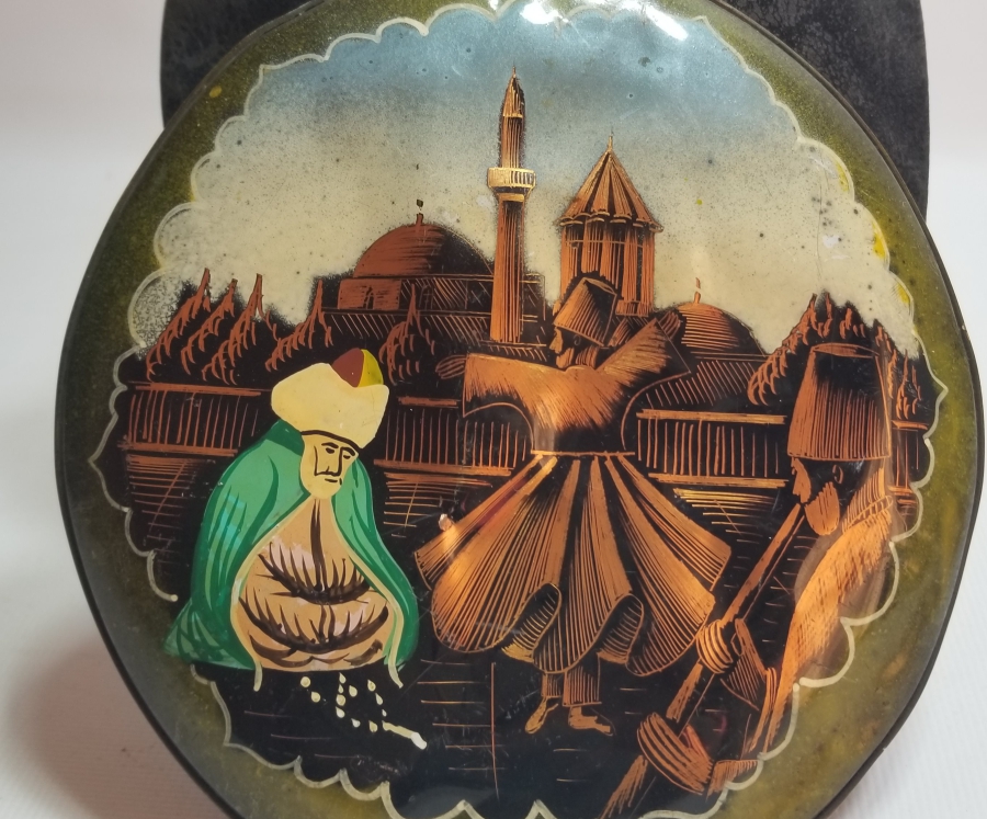 KONYA YAPIMI EL BOYAMA ANTİKA HATIRA DUVAR TABAĞI