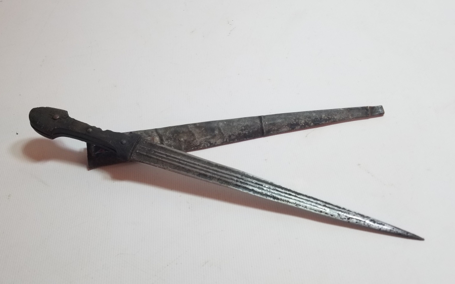 ÇİFT KAN OLUKLU NADİR TİPTE OSMANLI DÖNEMİ ÇERKES KAMASI