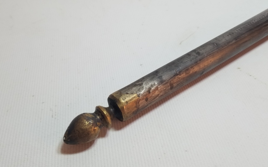 TÜFEK NAMLUSUNDAN YAPILMIŞ ÜZERİ AY YILDIZLI OBJE