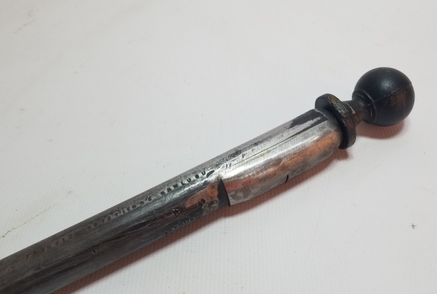 TÜFEK NAMLUSUNDAN YAPILMIŞ ÜZERİ AY YILDIZLI OBJE