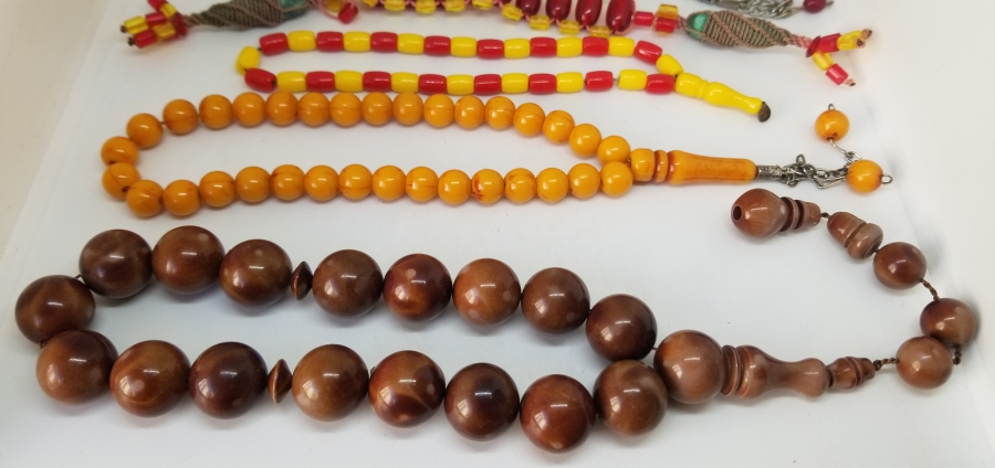 KEHRİBAR VE KATALİN GÖRÜNÜMLÜ TESPİH LOTU