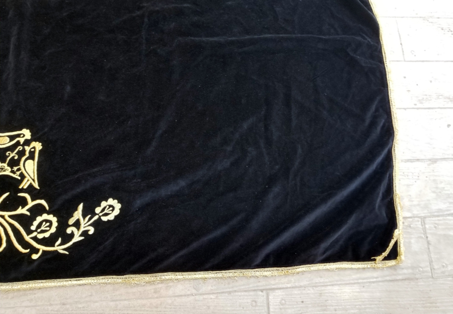 ÇİFTE KUMRULAR GÖRSELLİ ANTİKA SIRMALI BOHÇA