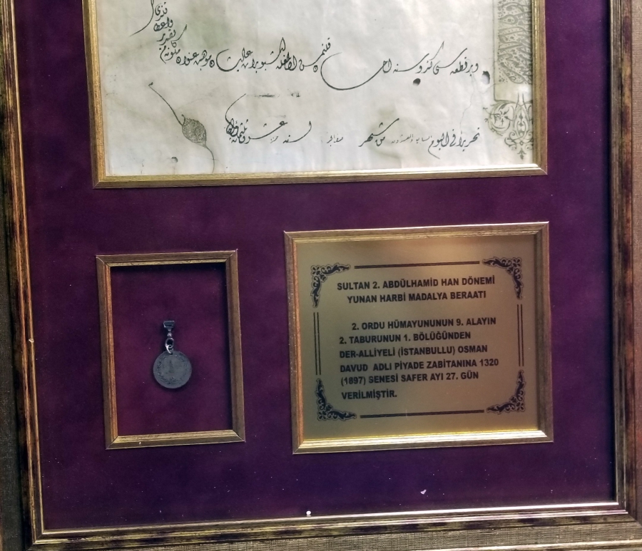 GÜMÜŞ YUNAN HARBİ MADALYASI VE BERATI