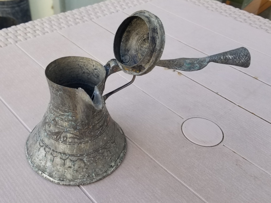 OSMANLI DÖNEMİ USTA DAMGALI BAKIR CEZVE