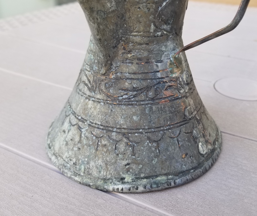 OSMANLI DÖNEMİ USTA DAMGALI BAKIR CEZVE