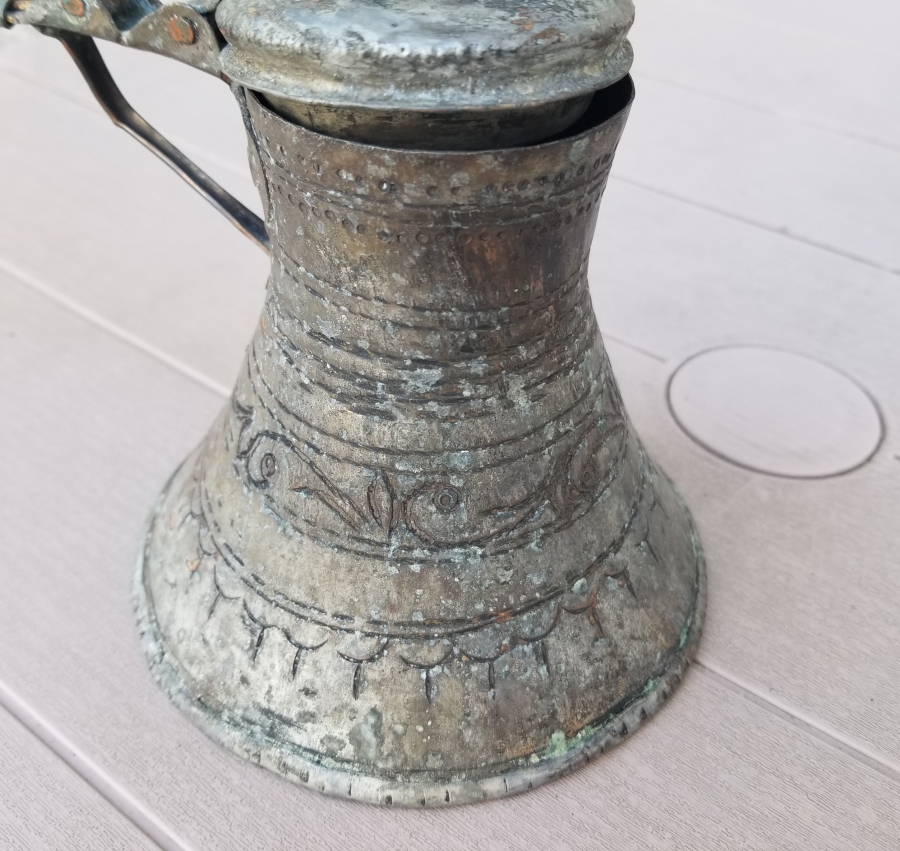 OSMANLI DÖNEMİ USTA DAMGALI BAKIR CEZVE