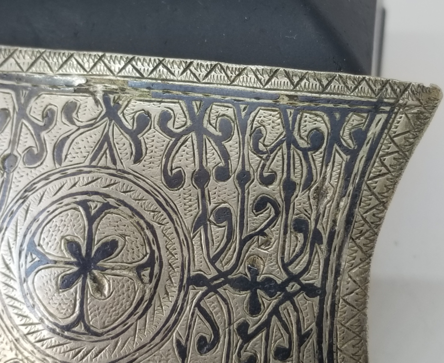 OSMANLI DÖNEMİ SAVATLI GÜMÜŞ ÇERKES KEMER PARÇASI