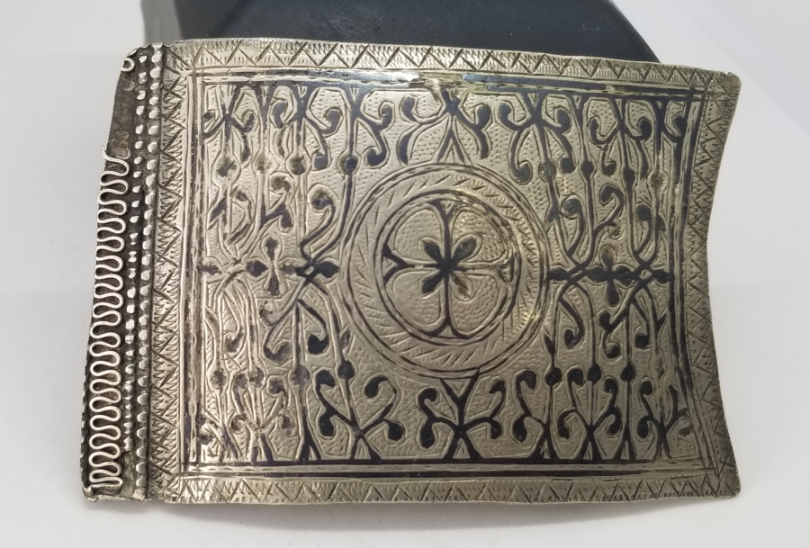 OSMANLI DÖNEMİ SAVATLI GÜMÜŞ ÇERKES KEMER PARÇASI
