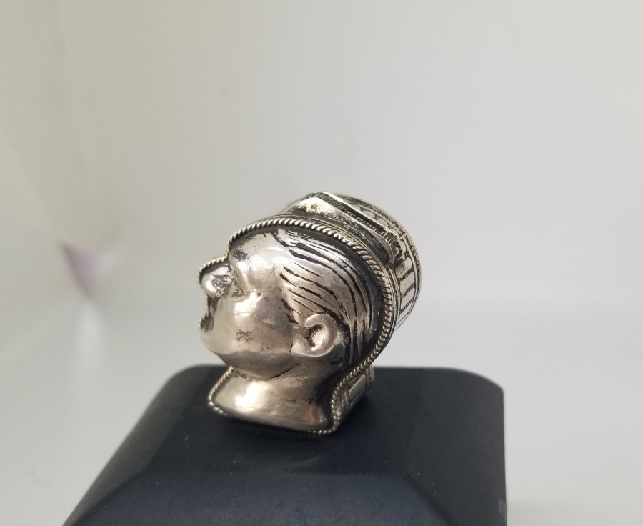 ATATÜRK BÜSTÜ ANTİKA KAPAKLI GÜMÜŞ ANTİKA HAP KUTUSU