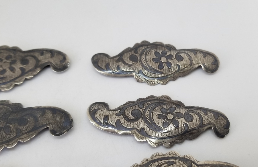 OSMANLI DÖNEMİ ÜZERİ AY YILDIZ FİGÜRLÜ ÇERKES KEMER PARÇALARI
