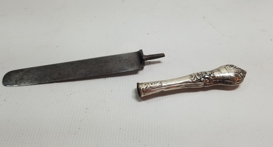 OSMANLI DÖNEMİ GÜMÜŞ SAPLI ET BIÇAĞI