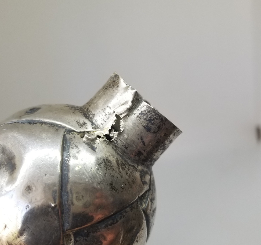 ANTİKA GÜMÜŞ BASTON TUTMACI - BASTON SAPI