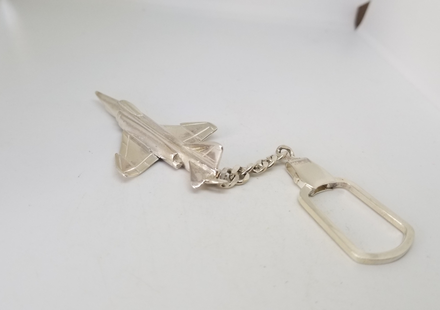 F-16 GÖRSELLİ GÜMÜŞ ANAHTARLIK