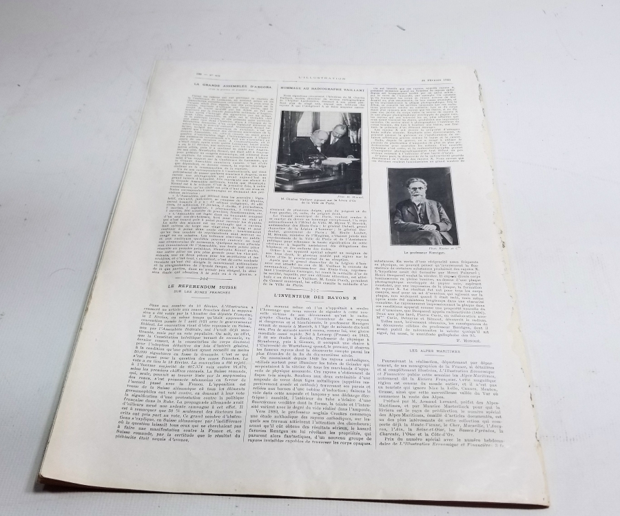 ATATÜRK KAPAKLI 24 ŞUBAT 1923 TARİHLİ NADİR FRANSIZ L'ILLUSTATION DERGİSİ