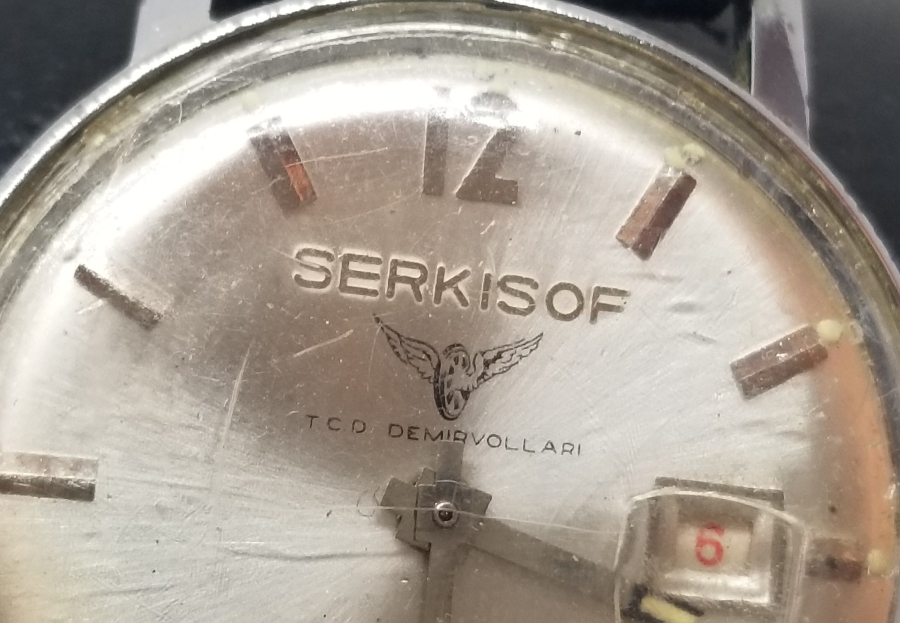 TCDD İÇİN ÖZEL ÜRETİLMİŞ ANTİKA SERKISOF KURMALI KOL SAATİ
