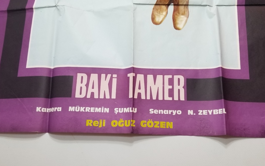 EROL BÜYÜKBURÇ'UN OYNADIĞI YAYINLANMAMIŞ FİLME AİT NADİR SÜPERMEN FİLM AFİŞİ