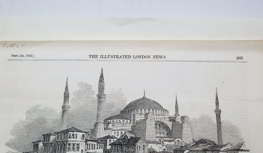 AYASOFYA CAMİİ GÖRSELLİ OSMANLI DÖNEMİ GRAVÜR