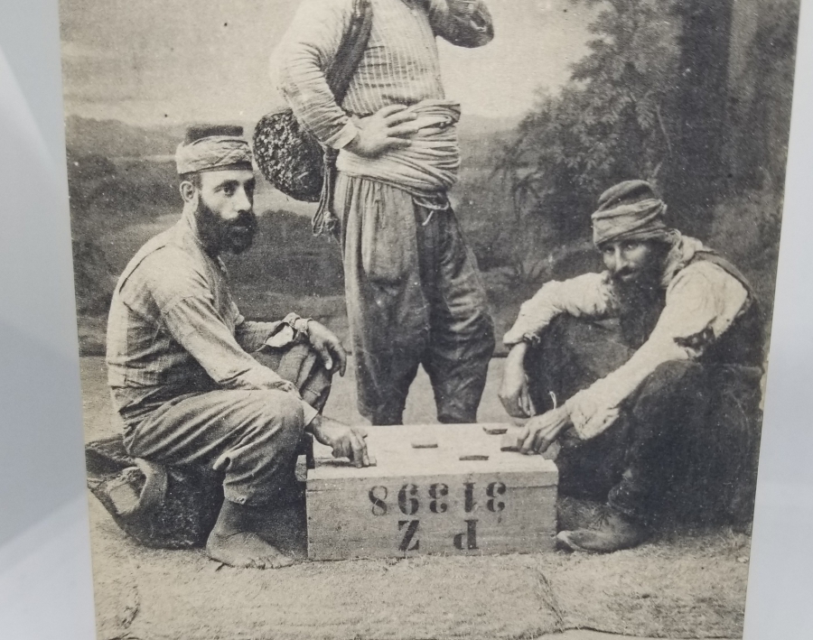SELANİKLİ HAMALLAR GÖRSELLİ OSMANLI DÖNEMİ KARTPOSTAL