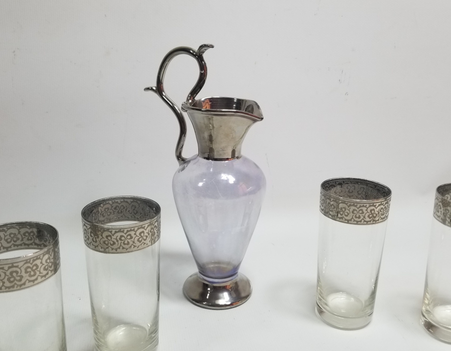 GÜMÜŞ SIVAMA İŞÇİLİKLİ ŞERBET TAKIMI