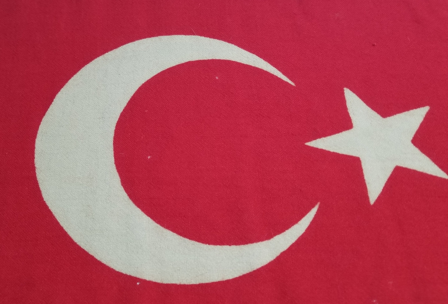 ORJİNAL AHŞABI İLE CUMHURİYET BAŞLARI KÖK BOYALI BÜYÜK BOY BAYRAK
