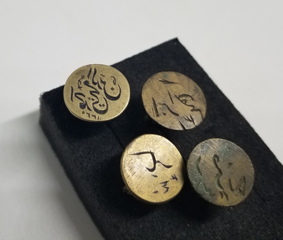 OSMANLI DÖNEMİ EL KAZIMA ŞAHIS MÜHÜRLERİ LOTU