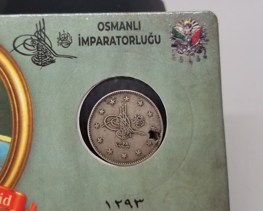 SULTAN ABDÜLHAMİD HAN DÖNEMİ KOLEKSİYONLUK GÜMÜŞ 2 KURUŞ MECİDİYE