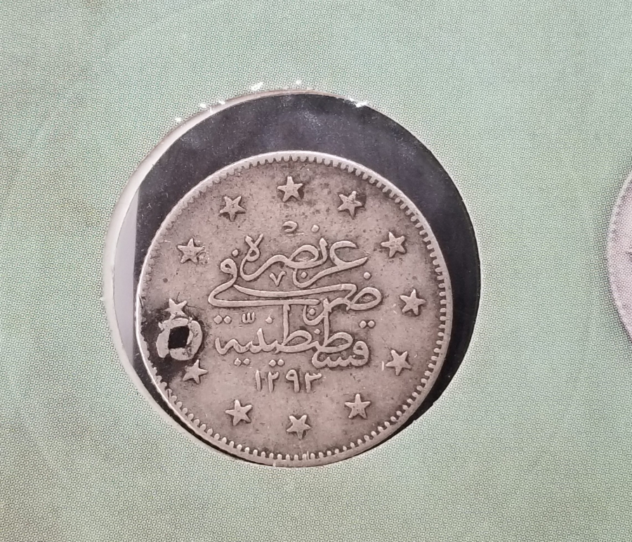 SULTAN ABDÜLHAMİD HAN DÖNEMİ KOLEKSİYONLUK GÜMÜŞ 2 KURUŞ MECİDİYE