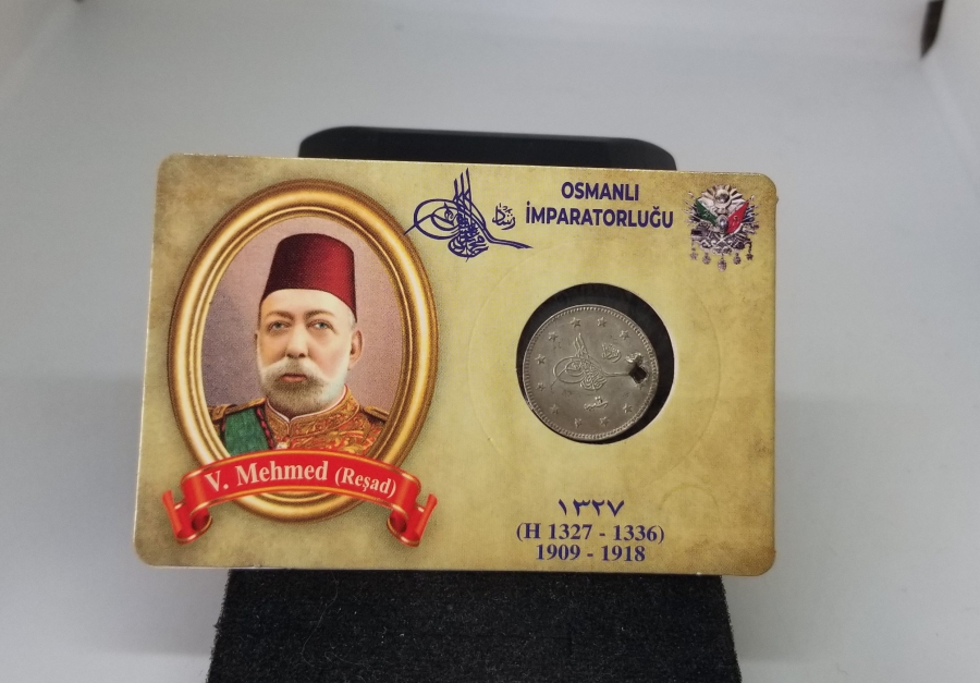 SULTAN MEHMET REŞAT HAN DÖNEMİ KOLEKSİYONLUK GÜMÜŞ 2 KURUŞ MECİDİYE