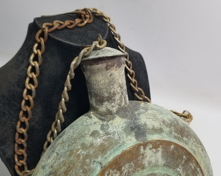 OSMANLI DÖNEMİ BAKIR DEVE MATARASI